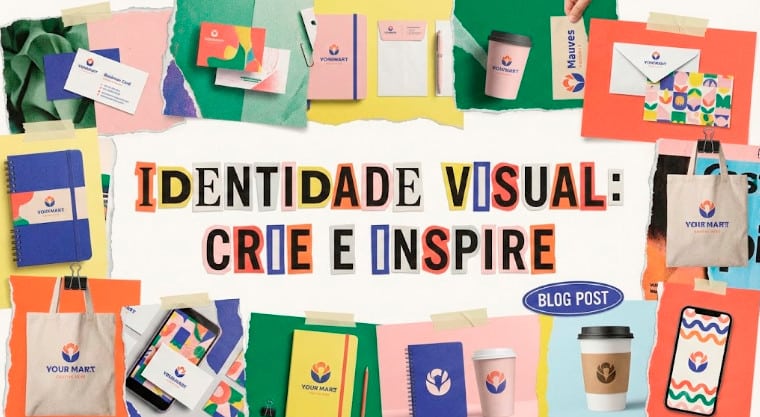 Comparativo de marcas antes e depois do branding, mostrando materiais de papelaria e logotipo